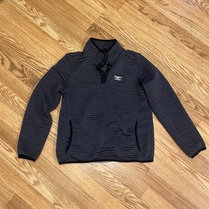 Llbean zip button fleece